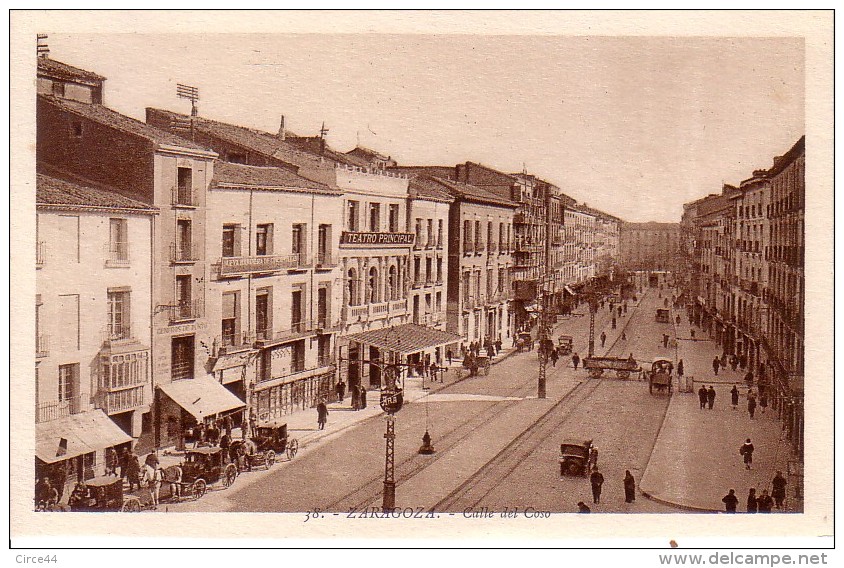 SARAGOSSE.ZARAGOZA.CALLE DEL COSO. - Autres & Non Classés