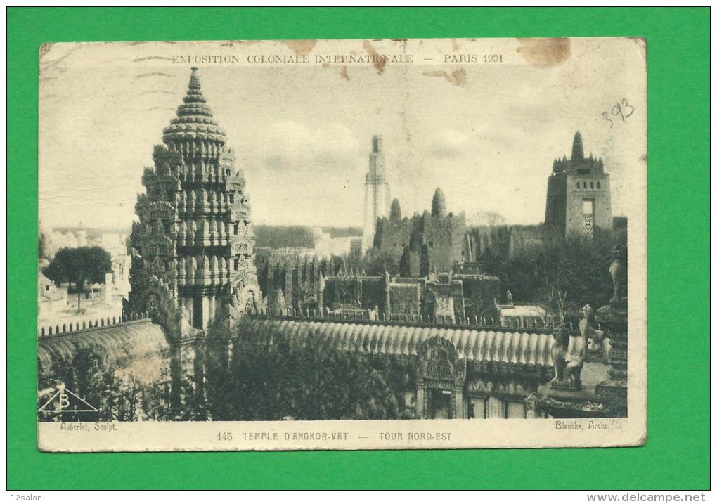75 PARIS Lot 393 EXPOSITION COLONIALE 1931 Temple D'Angkor - Exhibitions