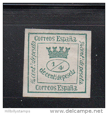 Spain  Scott No 190  Unused Hinged Year  1873 - Ungebraucht