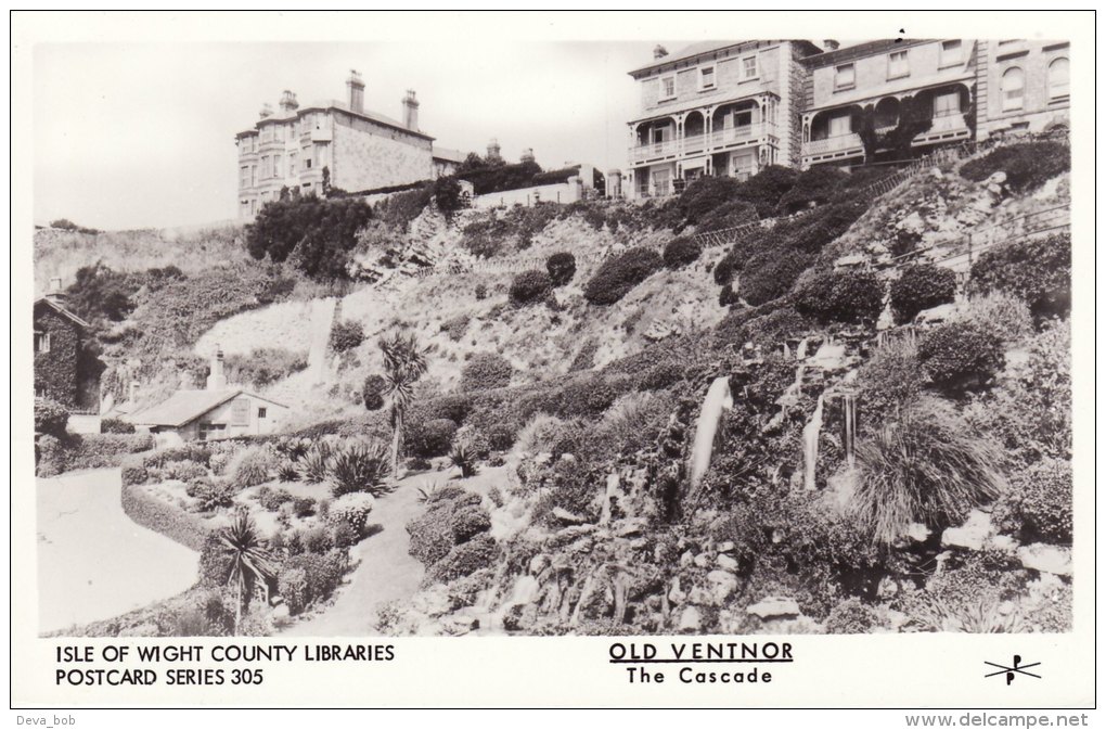 Real Photo Postcard The Cascade VENTNOR Isle Of Wight Pamlin County Library RP - Ventnor