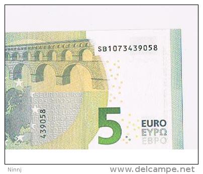 Italia 2013 Nuova Banconota 5 EURO - S006A5 -Emessa 2 Maggio 2013 FDC  Nuova** Integra Mai Circolata - Altri & Non Classificati