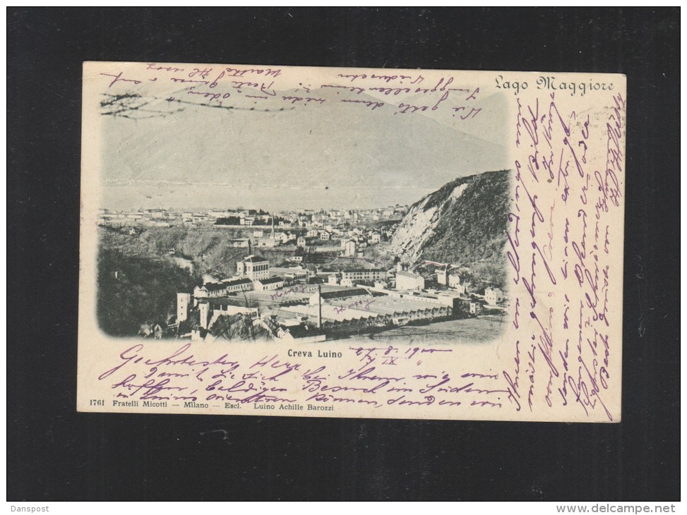 Cartolina Creva Luino 1900 - Luino