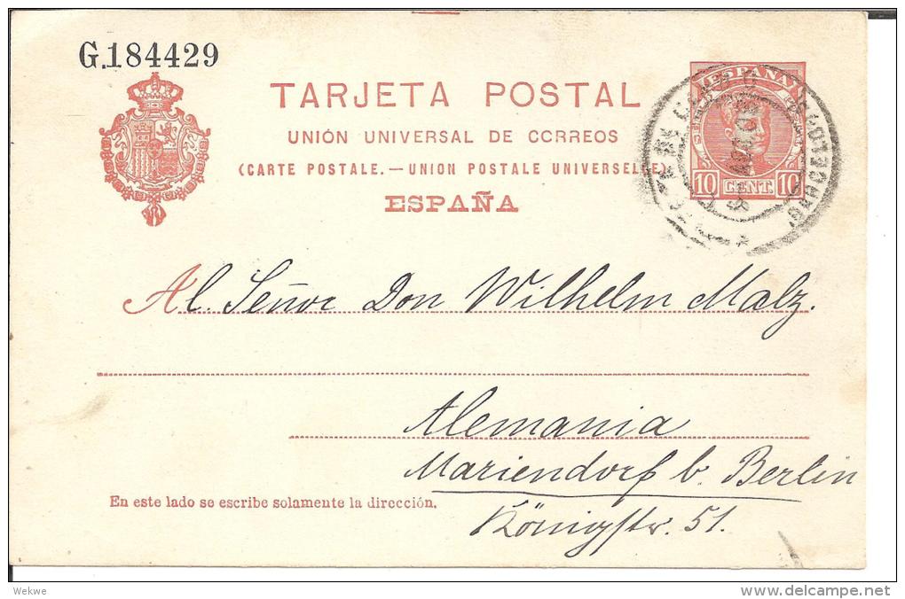 EE037/ /  - SPANIEN -Rojo Sobre Antelado, Destino Alemania (Mariendorf B. Berlin) - 1850-1931