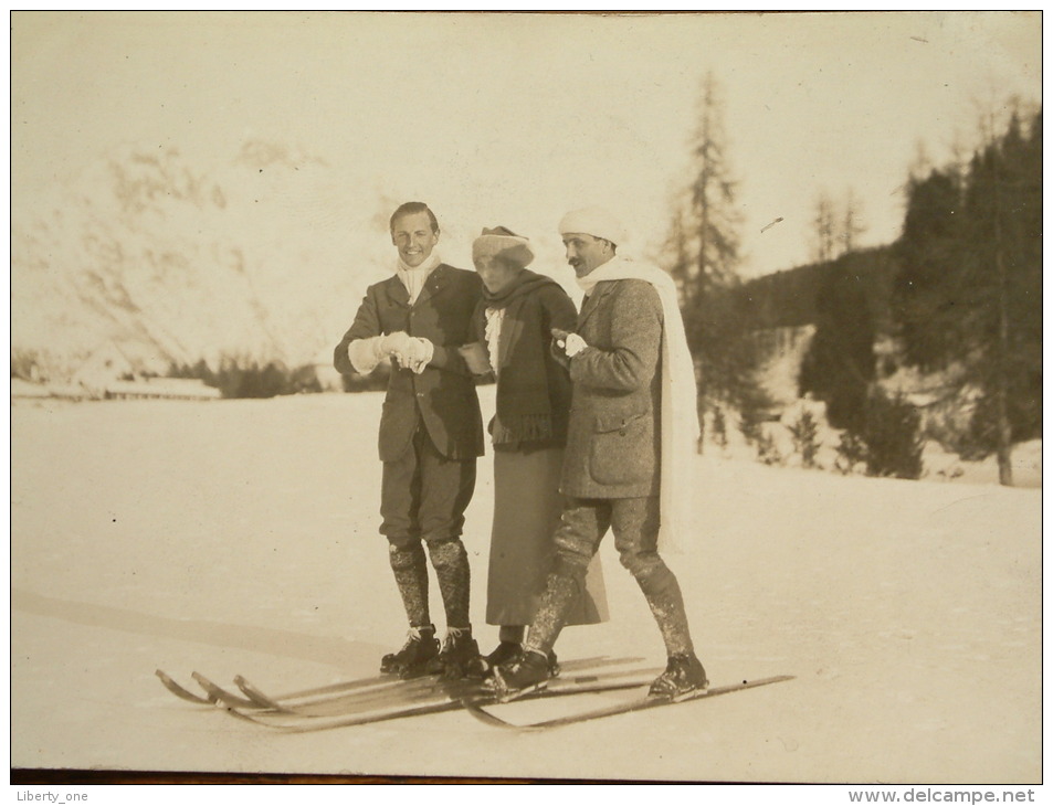 Photo send to PRINCE D' ARENBERG Paris 1913 ( Ski / Horse / Winter / Royal - zie foto's (2) voor DETAILS ) !