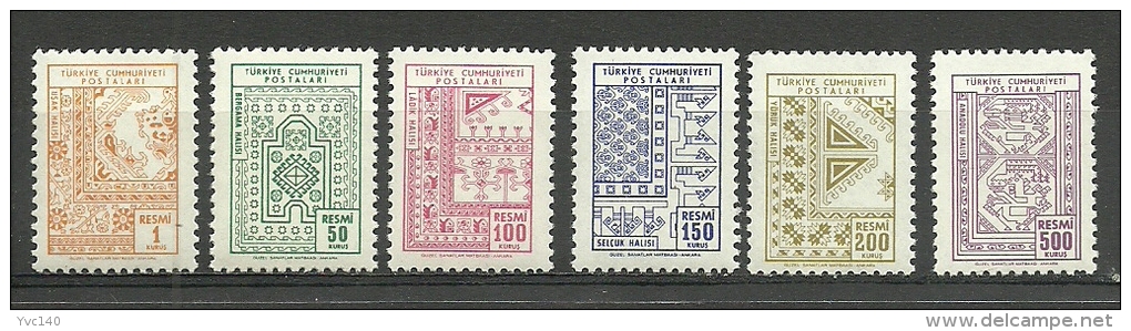 Turkey; 1966 Official Stamps (Complete Set) - Timbres De Service