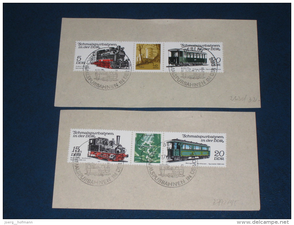 Sonderstempel Werbestempel DDR Deutschland Berlin 1982 Schmalspurbahnen In Der DDR Eisenbahn Railway - Franking Machines (EMA)