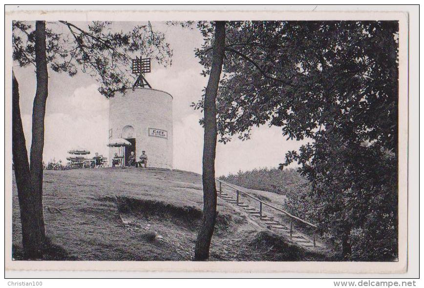 MONT DE L'ENCLUS : CAFE DE LA TOUR - ECRITE  EN 1956 - CPSM FORMAT CPA - 2 SCANS - - Kluisbergen