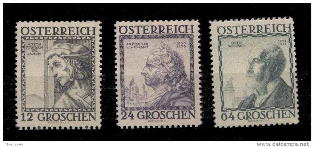 Autriche Ob. N° 450A - 461 - 465. - Ongebruikt