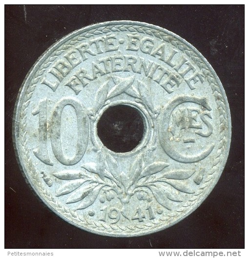 FRANCE  10 Centimes 1941 . Points Et Centimes Souligné - Autres & Non Classés