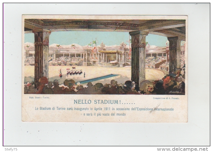 Torino Esposizione  Internazionale 1911 Nello Stadium - Mostre, Esposizioni