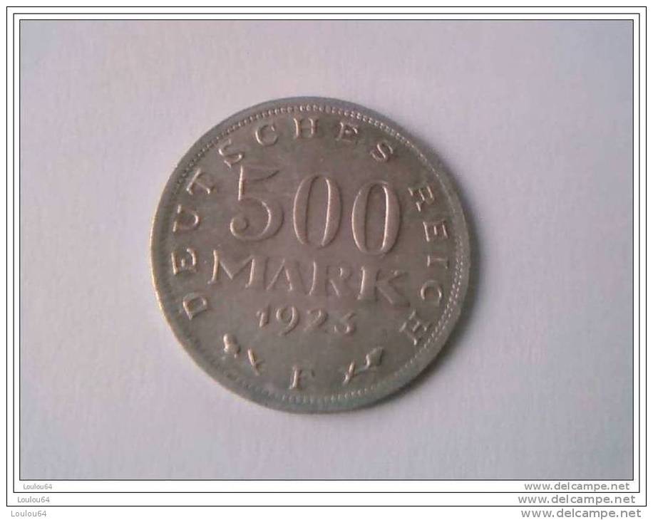 500 MARK 1923 - DEUTCHES REICH - ALLEMAGNE - Alu - SUPERBE - - 200 & 500 Mark