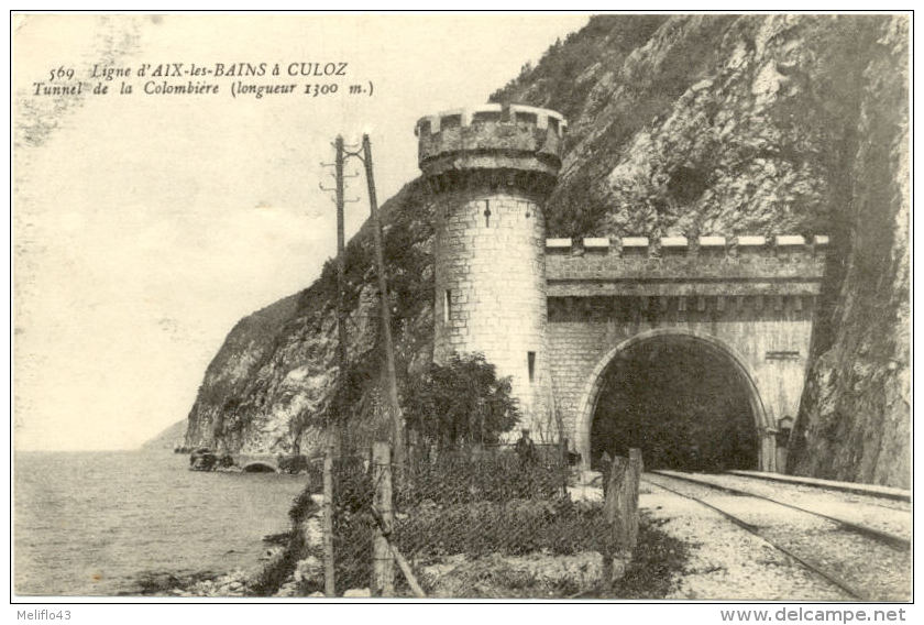 73/CPA - Ligne Aix Les Bains à Culoz - Tunnel De La Colombière - Autres & Non Classés