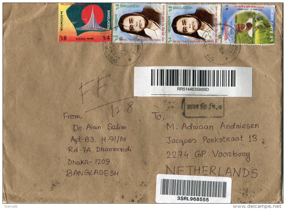BANGLADESH  Enveloppe With Diff.stamps - Bangladesh