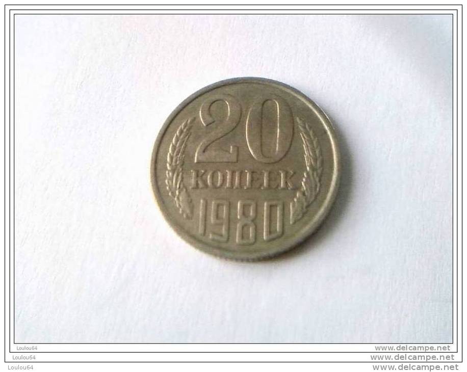 20 Kopeks 1980 - RUSSIE - Superbe - - Rusia