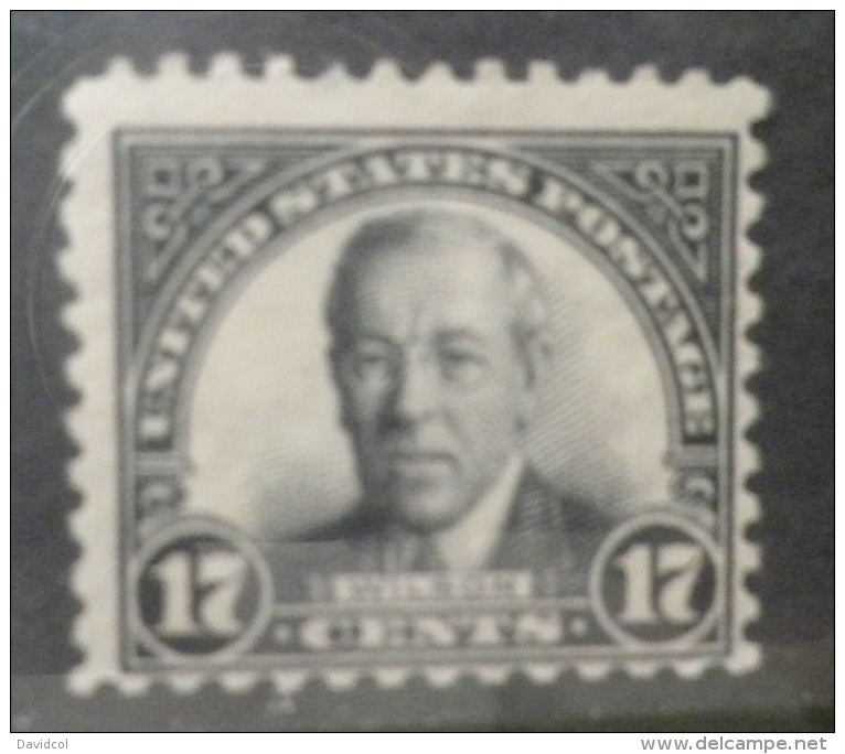 N726.-. 1925 .-. USA.-.SCOTT #: 623 .-. MH .-. WOODROW WILSON .-. CV US $ 14.00 / EUR  10.80 - Neufs