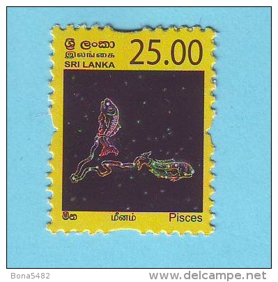 SRI LANKA SIGNES DU ZODIAQUE POISSONS 2007 / MNH** / CU 01 - Astrology