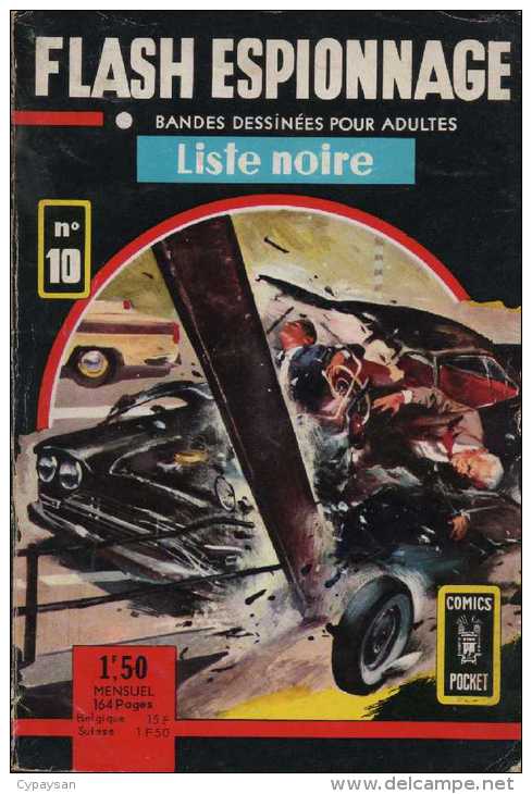 FLASH ESPIONNAGE N° 10 AREDIT 02-1967 COMICS POCKET - Arédit & Artima