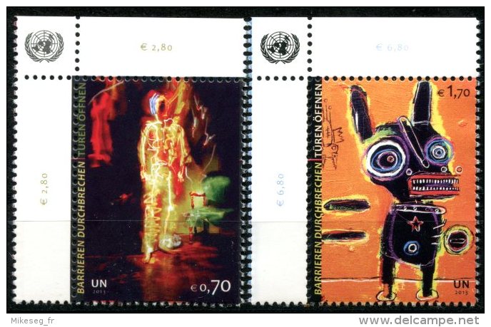 ONU Vienne 2013 - Break Barriers - Paire ** MNH PF - Nuovi