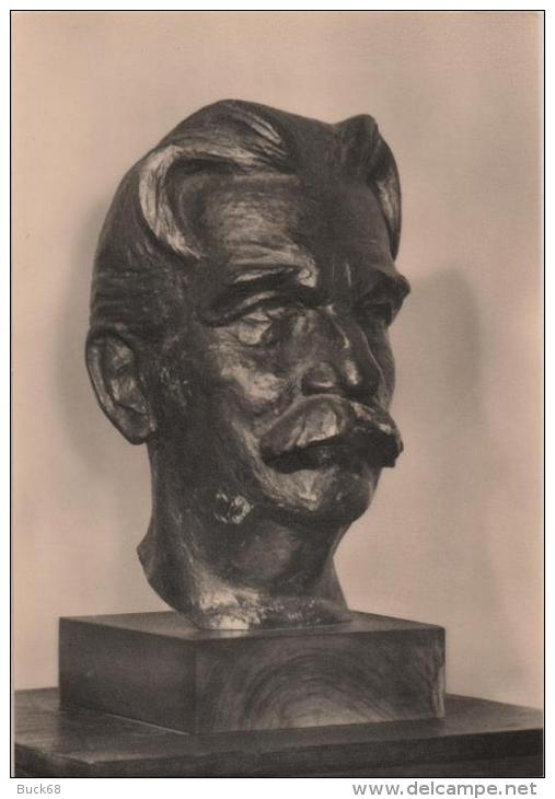 Carte Postale Docteur Albert SCHWEITZER Prix Nobel De La Paix Statue De Bronze Boege 1960 - Nobelprijs