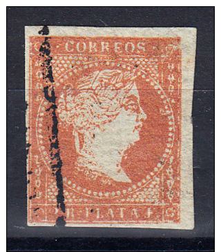 ANTILLAS 1855.ISABEL II .Nº EDIFIL .  2 REALES . USADO  .SES 497 - Cuba (1874-1898)