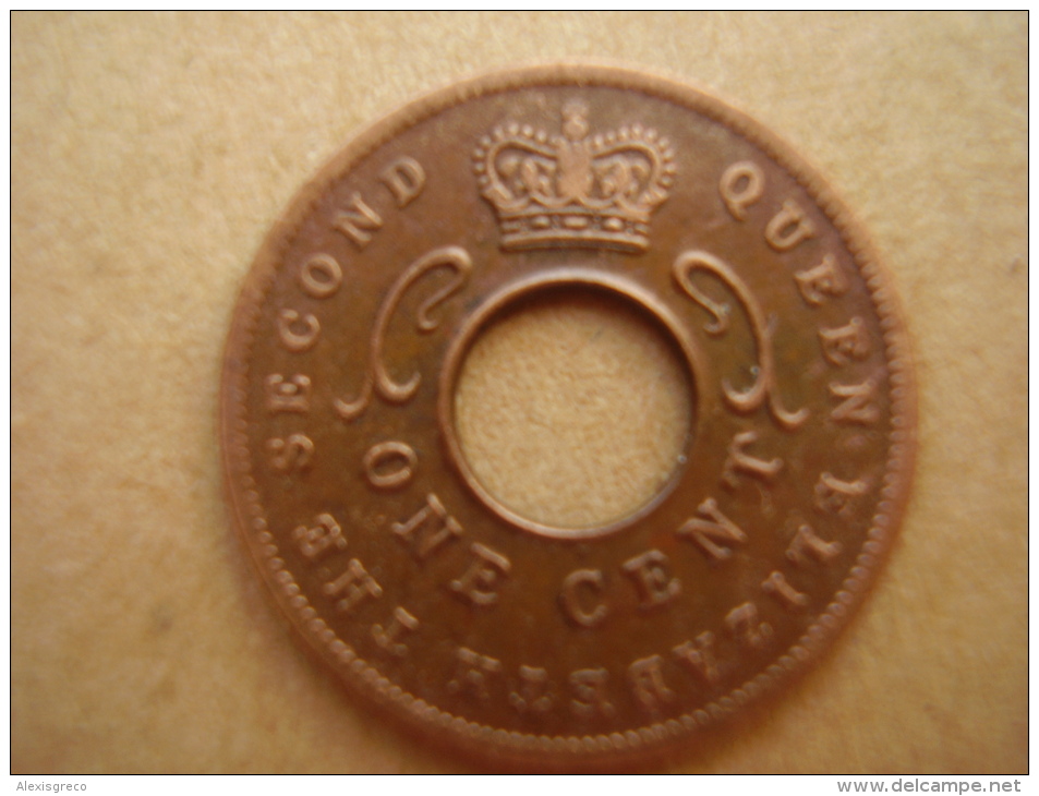 BRITISH EAST AFRICA USED ONE CENT COIN BRONZE Of 1955 KN. - Africa Orientale E Protettorato D'Uganda