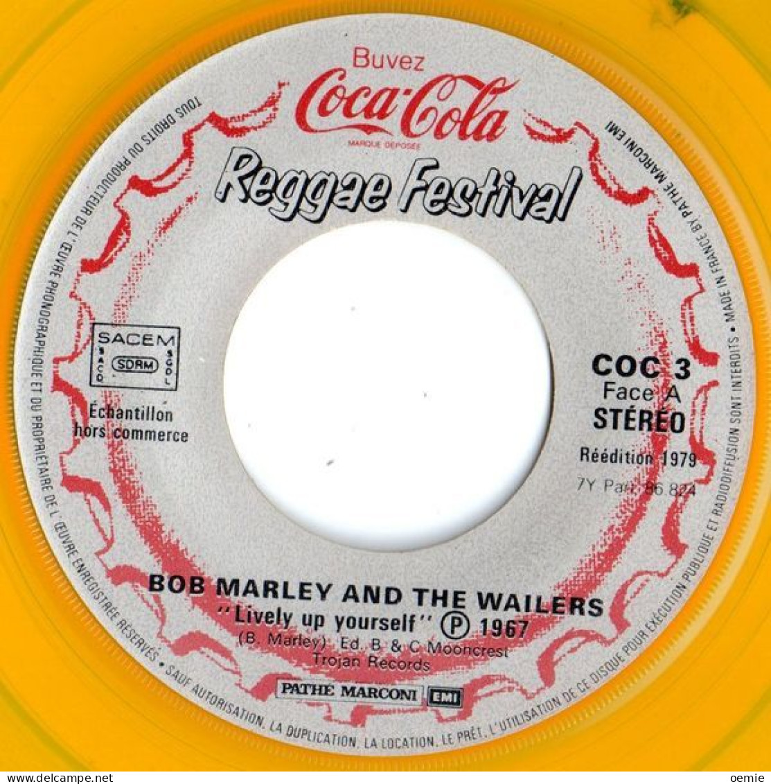 VINYLE OFFERT  POUR  PUB COCA COLA  / JIMMY CLIFF  ET BOB MARLEY  ° - Discos & CD