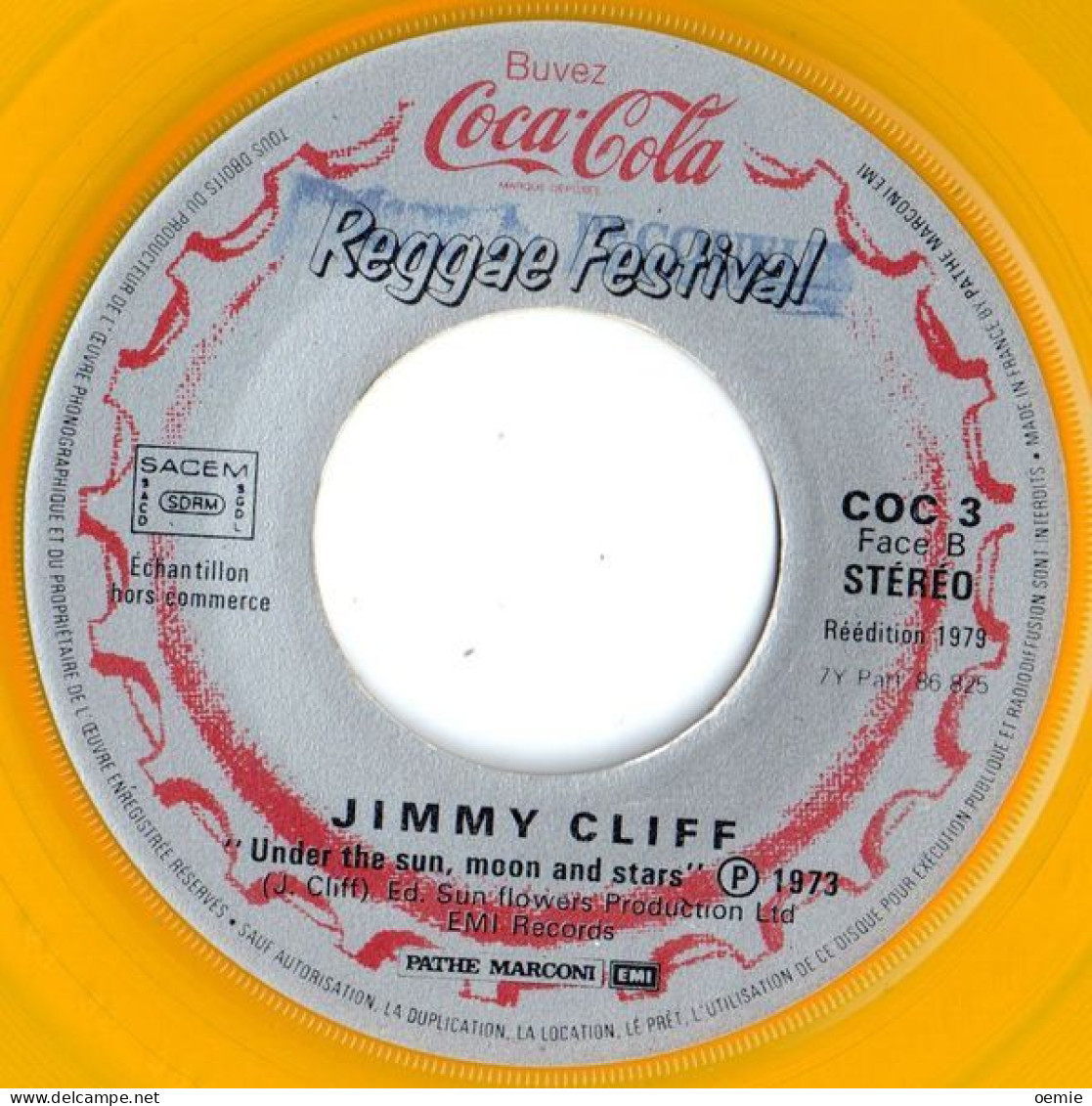 VINYLE OFFERT  POUR  PUB COCA COLA  / JIMMY CLIFF  ET BOB MARLEY  ° - Records