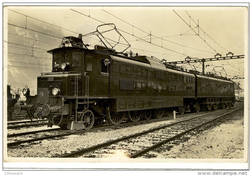 Carte Postale Ancienne Suisse - Elektrische Lokomotive Der Schweiz, Bundesbahnen - Chemin De Fer, Locomotive électrique - Risch-Rotkreuz