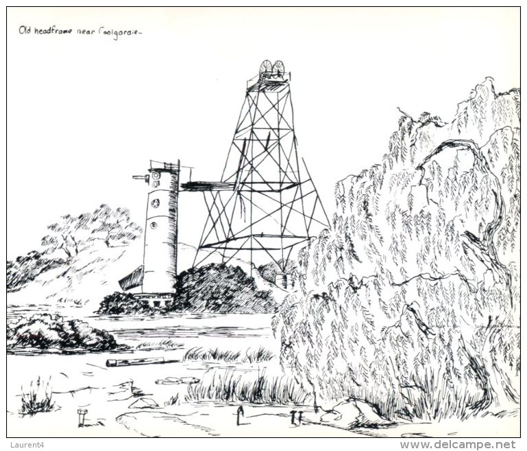 (176) Australia - WA - Coolgardie (black & White Art) - Kalgoorlie / Coolgardie