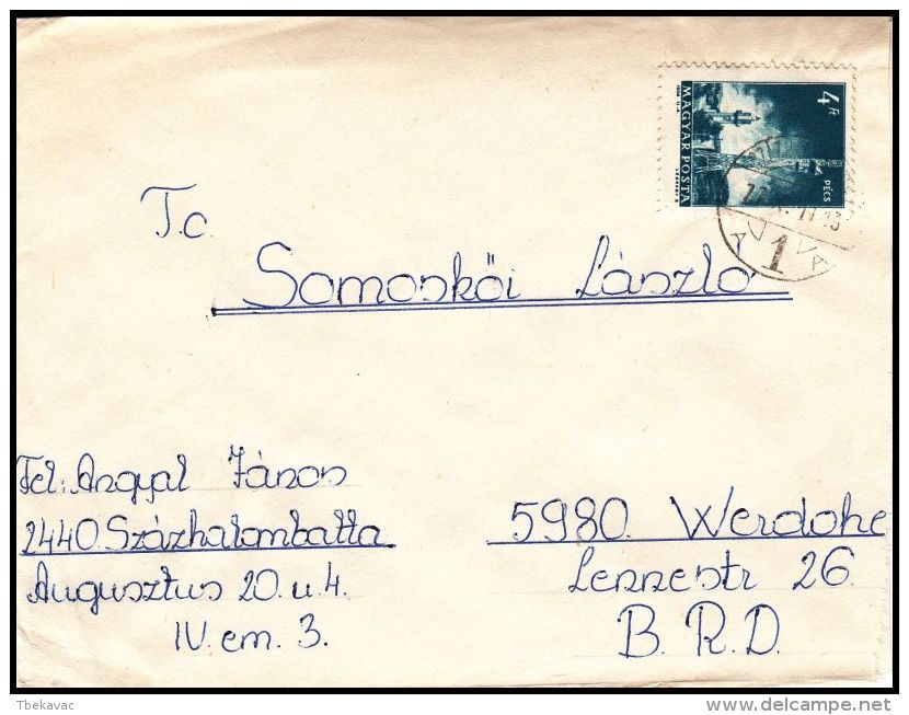 Hungary 1977, Cover Salgotarjan To Werdohl - Lettres & Documents