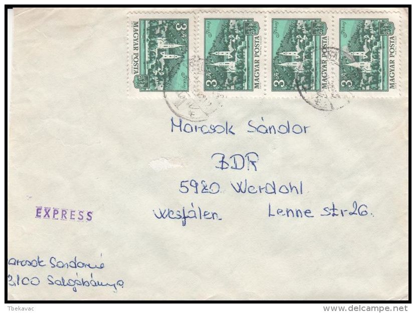 Hungary 1978, Express Cover Salgotarjan To Werdohl - Covers & Documents