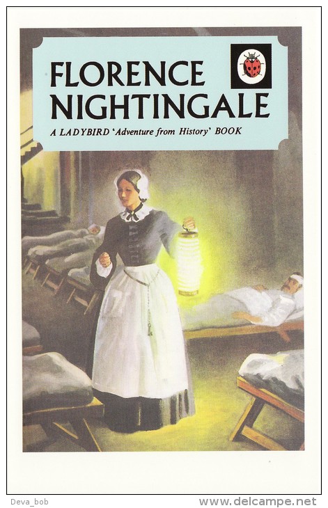 Postcard Florence Nightingale Ladybird Book Cover 1959 Adventure From History - Sonstige & Ohne Zuordnung