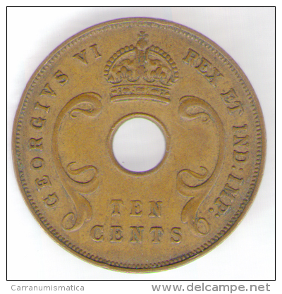 EAST AFRICA 10 CENTS 1942 - Britische Kolonie