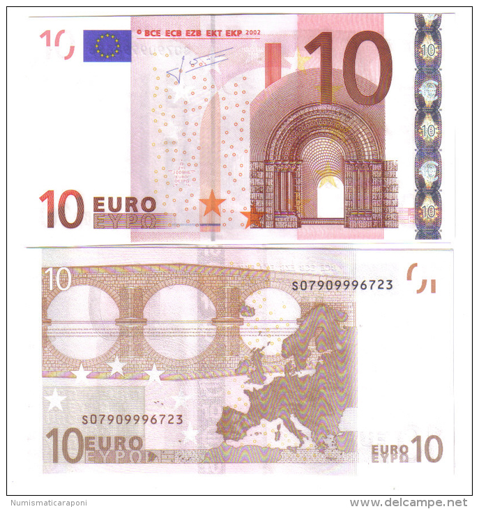 10 € JEAN-CLAUDE TRICHET ITALIA ITALIE S J009H6 FDS Cod.€.029 - 10 Euro