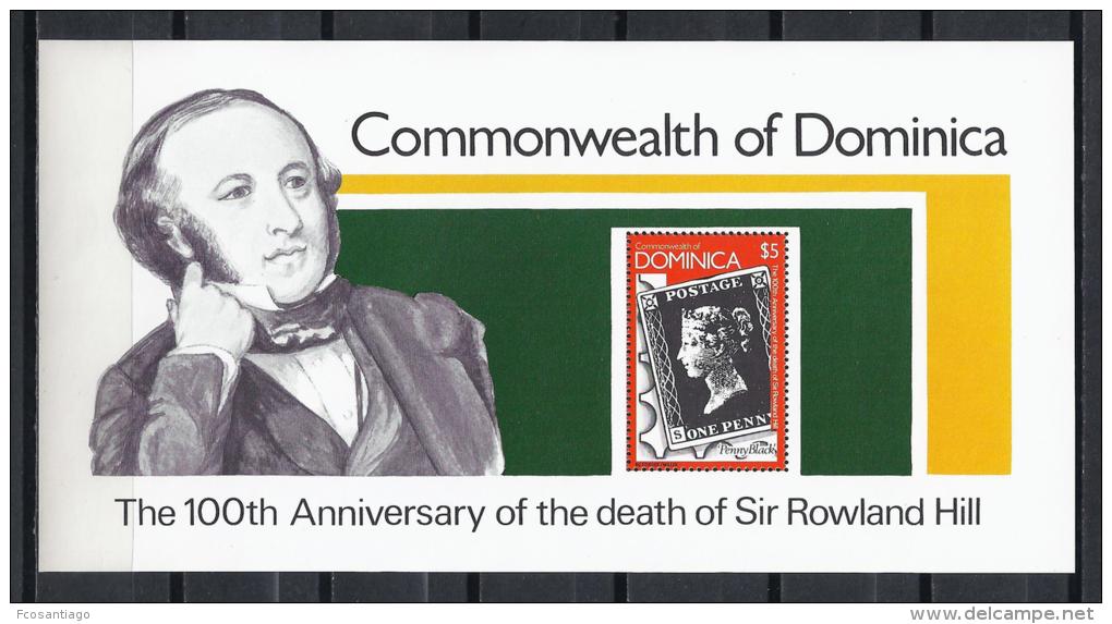 CELEBRIDADES/ROWLAND HILL - DOMINICA 1979 - Yvert #H53 - MNH ** - Rowland Hill