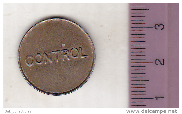 Romania Old Telephone Token - TELEFOANE - CONTROL - 22 Mm - Gewerbliche