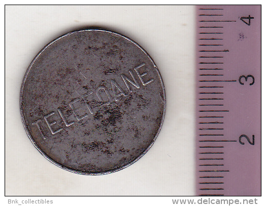 Romania Old Telephone Token - TELEFOANE - CONTROL - 25 Mm - Variant - Professionnels / De Société