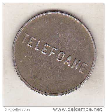 Romania Old Telephone Token - TELEFOANE - CONTROL - 25 Mm - Schaffer 2012 FT-PTT-33 - Professionals / Firms