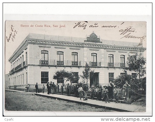 Carte 1907 BANCO DE COSTA RICA / SAN JOSE - Costa Rica