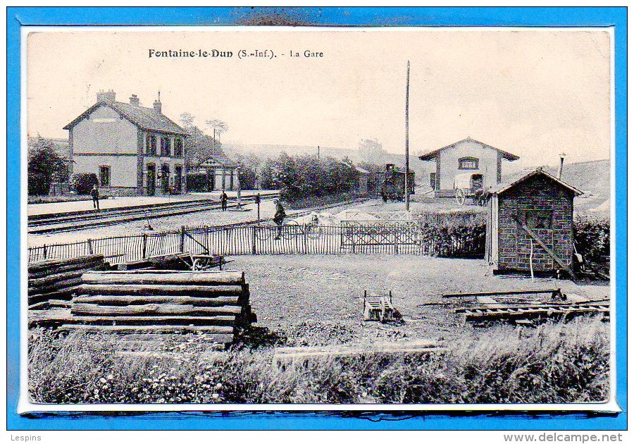 76 - FONTAINE Le DUN -- La Gare - Fontaine Le Dun