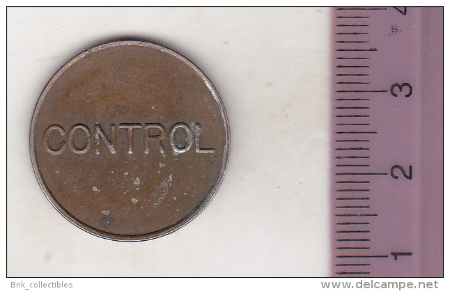 Romania Old Telephone Token - TELEFOANE - CONTROL - 25 Mm - Variant - Professionnels / De Société