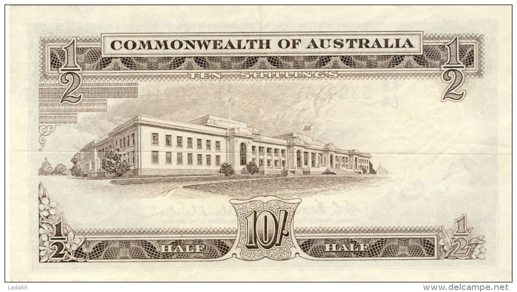 BILLET # AUSTRALIE #  10 SHILLINGS # 1960 # PICK 33 # M FLINDERS - Altri & Non Classificati