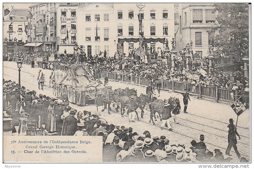 D17 103 - BELGIQUE - (1900) 75e Anniversaire De L´indépendance Belge - Grand Cortège Historique - Nr 15 - Feesten En Evenementen