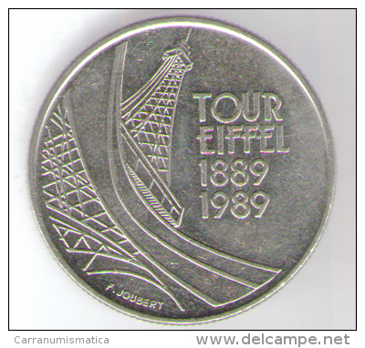 FRANCIA 5 FRANCHI 1989 - TOUR EIFFEL 1889-1989 - Otros & Sin Clasificación