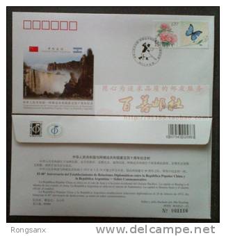 WJ2012-12 CHINA-ARGENTINA DIPLOMATIC COMM.COVER - Covers & Documents