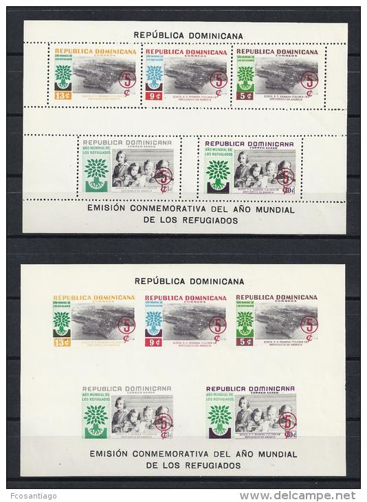 REFUGIADOS - REPUBLICA DOMINICANA 1960 - Yvert #H22 (Dentado Y Sin Dentar) - MNH ** - Refugees