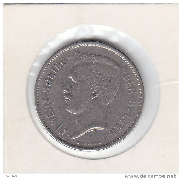 EEN BELGA-5 FRANCS Nickel 1931 FL Pos B - 5 Francs & 1 Belga