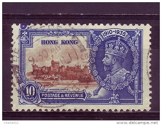 GEORGE V-10 C-WINDSOR CASTLE-HONG KONG-1935 - Used Stamps