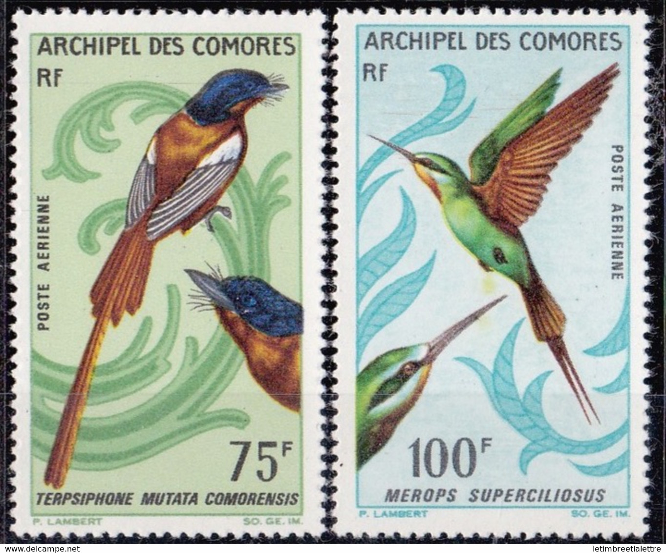 ⭐ Grande Comore - Poste Aérienne - YT N° 20 Et 21 ** - Neuf Sans Charnière - 1971 ⭐ - Nuevos