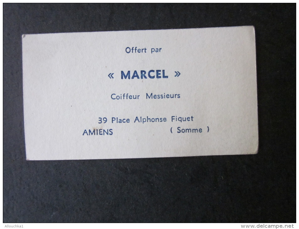 Carte Parfumée Pompéia LT PIVER Paris" : Offert Par " Marcel" Coiffeur Messieurs 39 Place Alphonse Fiquet Amiens Somme - Vintage (until 1960)